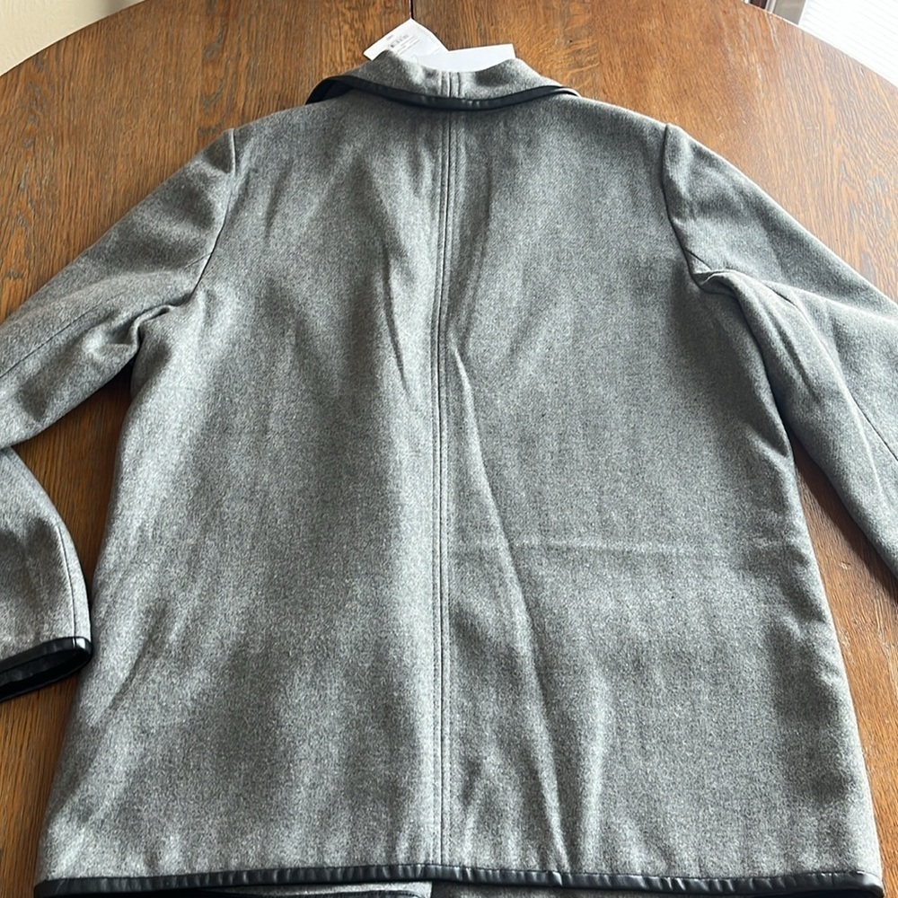 NWT Liz Claiborne Blazer Crisp and Cool Smoke Heat Color Size Large Black Trim - Picture 12 of 14